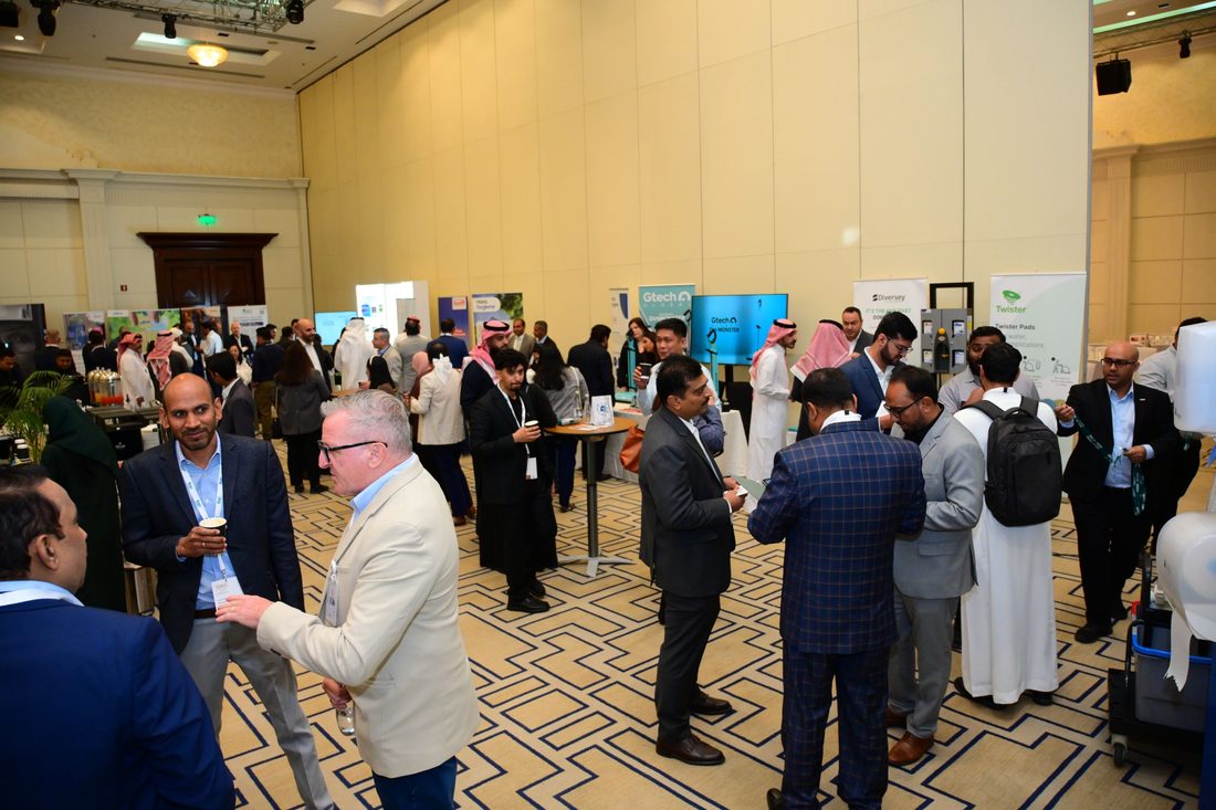 CMEC Riyadh — delegates networking on the exhibition floor