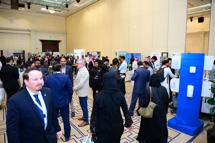 CMEC Riyadh exhibition floor, delegates networking