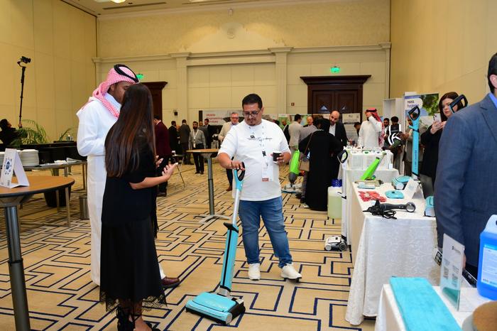 CMEC Riyadh exhibition floor product demo