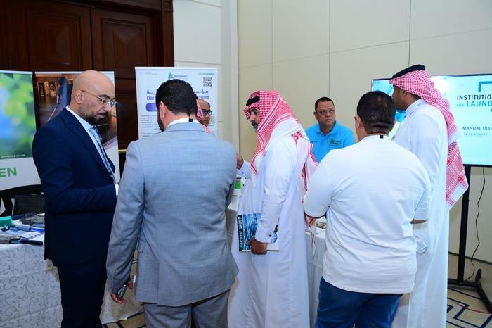 CMEC Riyadh sponsor booth group